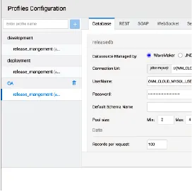 Profiles Configuration - UI Development
