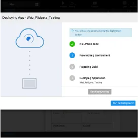 One Click Deployment - UI Development